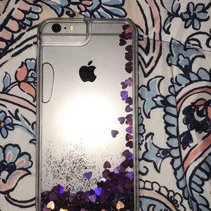 iPhone 6,7,8 plus Clear Glitter Phone case